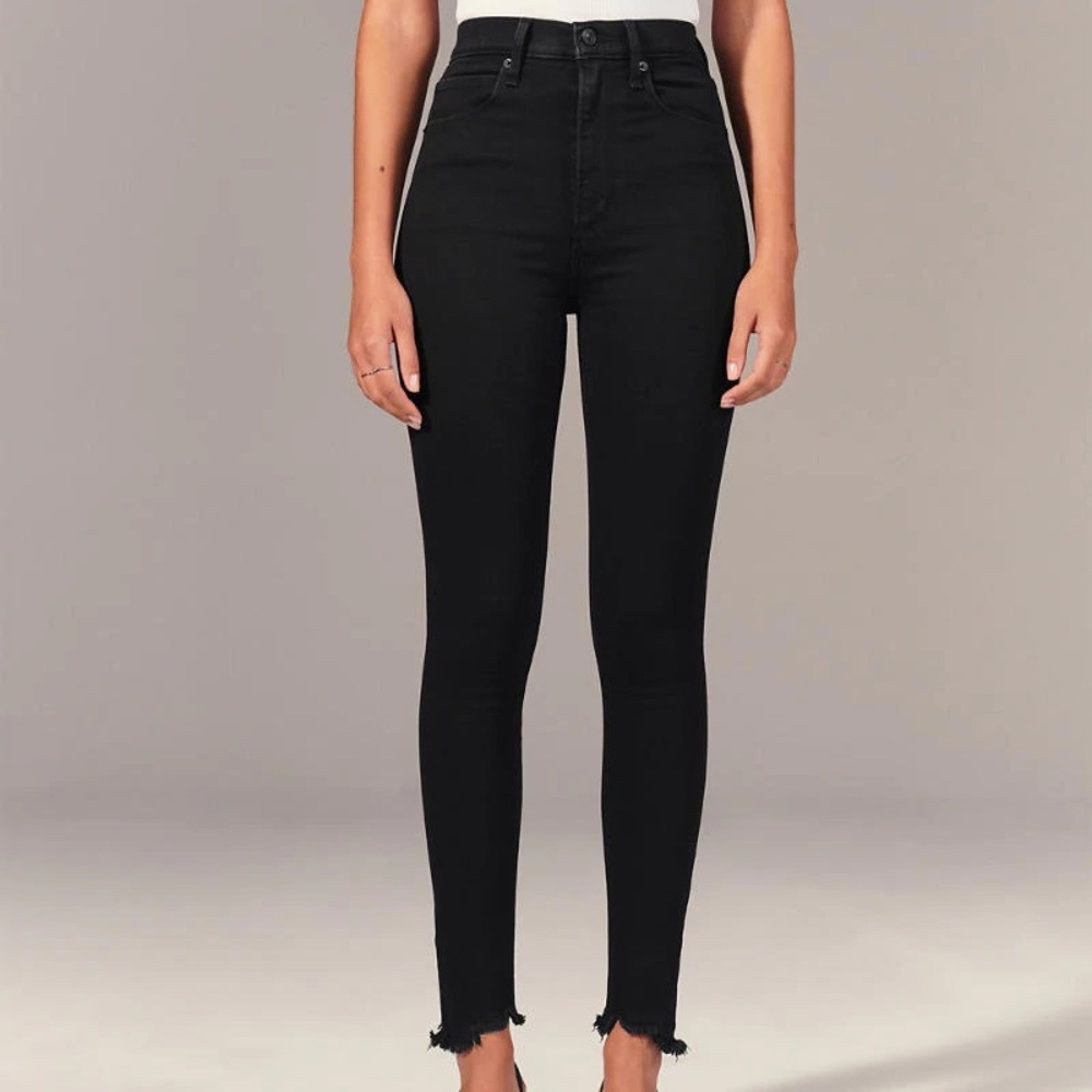 Abercrombie high rise ankle jeans